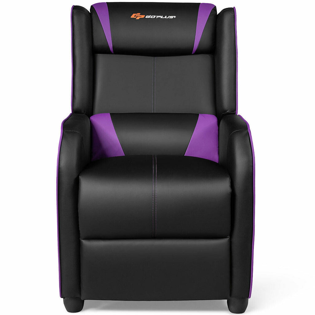 Home Massage Gaming Recliner Chair-Purple