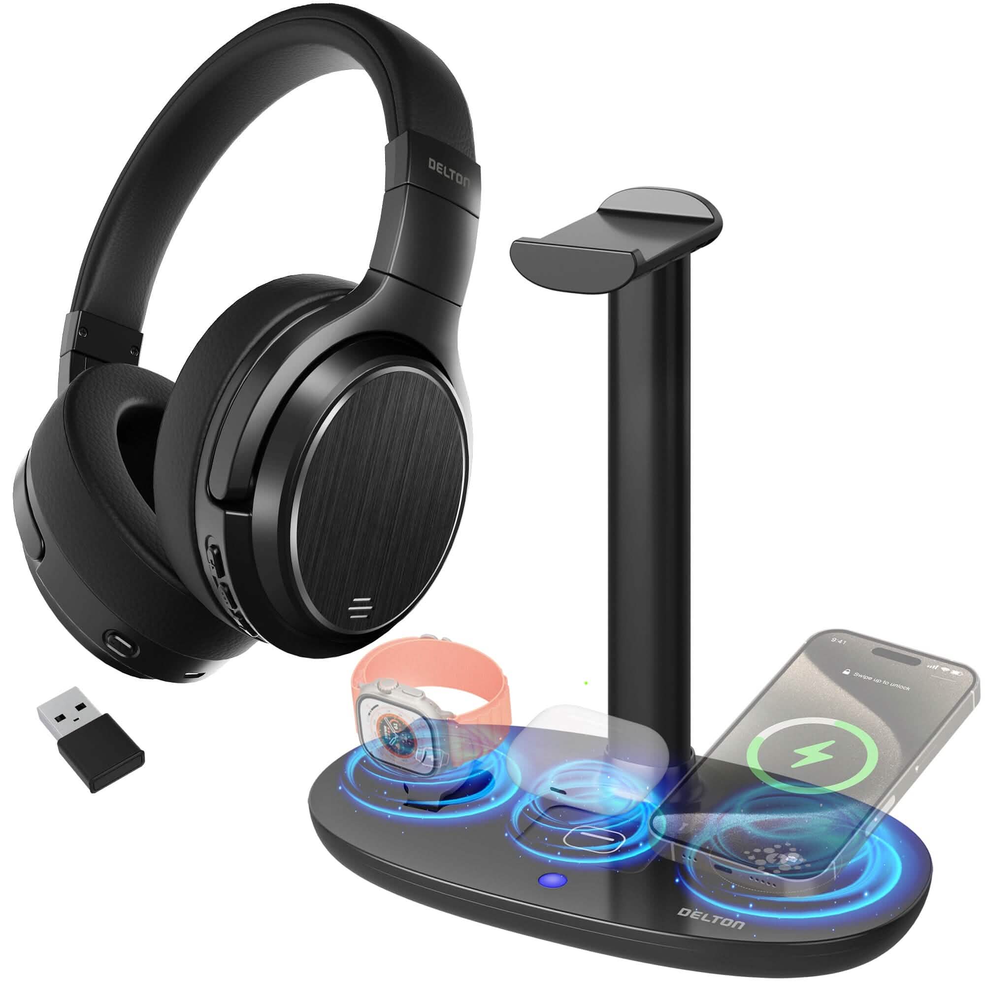 Delton M101 Wireless Computer Headset with Microphone
